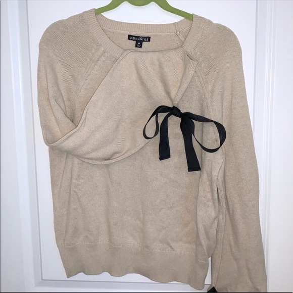 JCrew Bow Sleeves Crew Neck Sweater - Picture 9 of 9